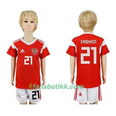 Fotball-VM 2018 Russland drakt Erokhin 21 Barn Hjemmetrøye